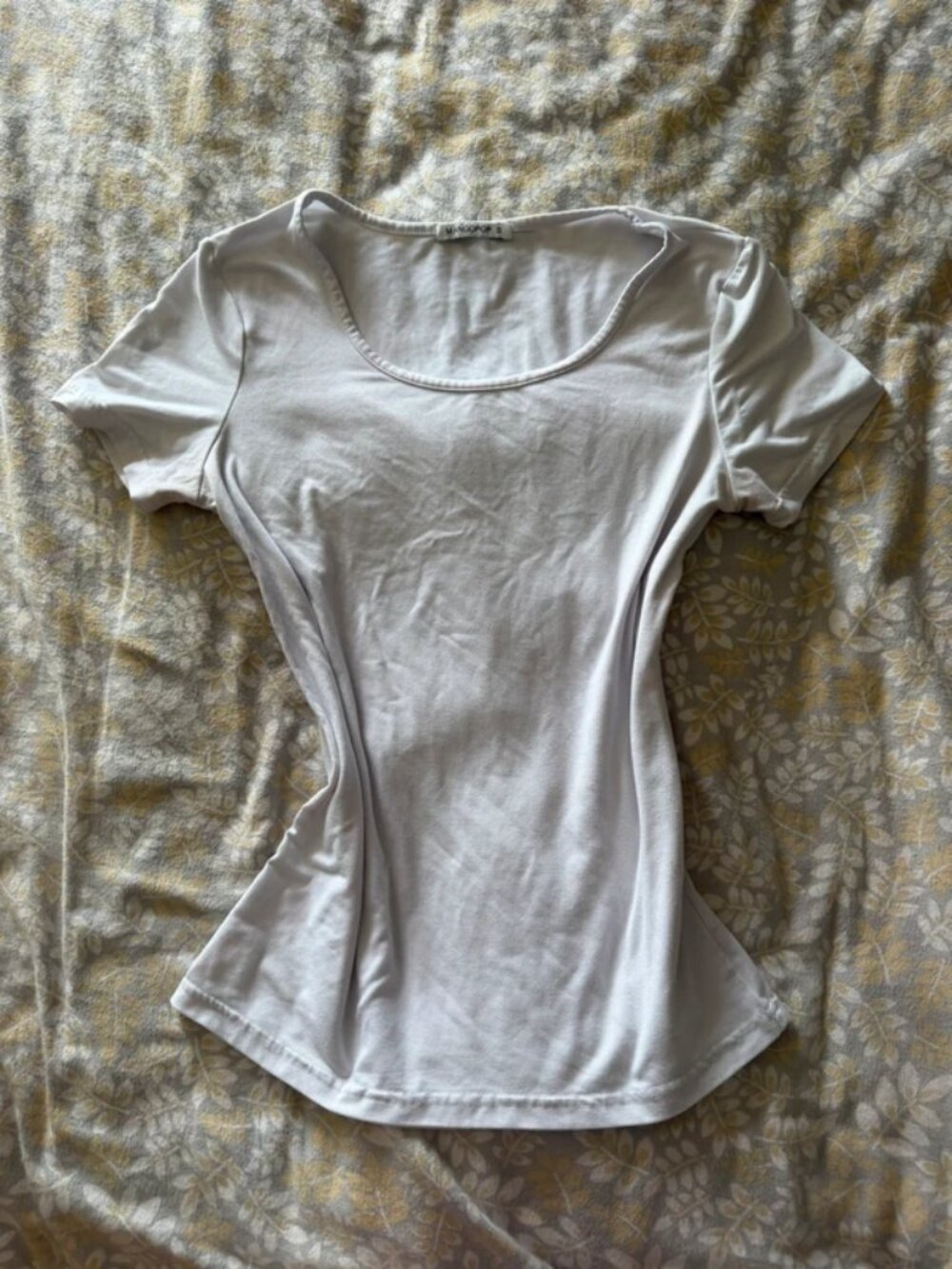 white short sleeve top